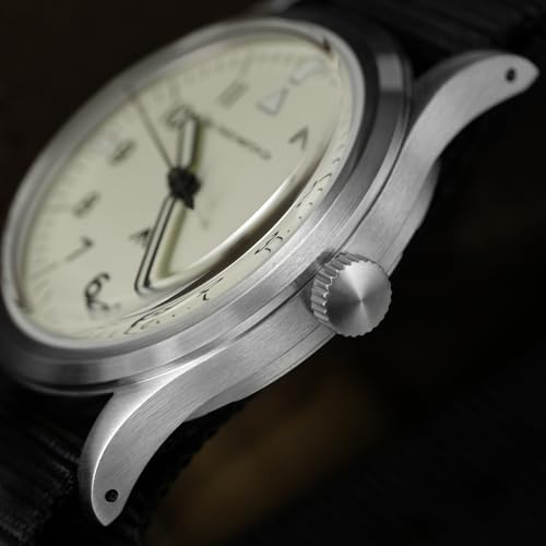 Image of TACTICAL FROG Militado 36mm Field Watch VH31 Japan Movt with Sweep Seconds Military Style Men's Watch with Nylon Strap, 100M Waterproof - ML13 /ML14 Series