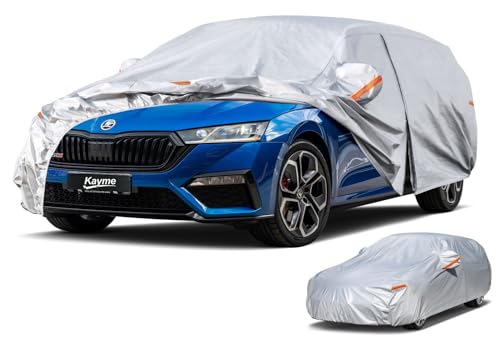 Kayme Bâche Voiture Break Étanche Respirante Compatible avec Skoda Octavia Combi/Scout/Combi Tour (1996-2025), 6 Couches Housse de Protection Voiture...