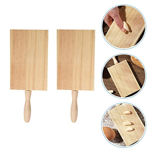 Luxshiny 2 peças Gnocchi Tabuleiro para massas Garganelli Tabuleiro Gnocchi Ferramentas para massas