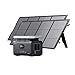 Produktbild GROWATT Tragbare Powerstation 1382Wh mit 400W Solarpanel: LFP-Batterie, 4 230V/1800W AC Ausgänge, 1.8 Std. Schnellladung, Mobile Notstromversorgung für Outdoor Camping/Hausgebrauch/RV, Infinity 1300