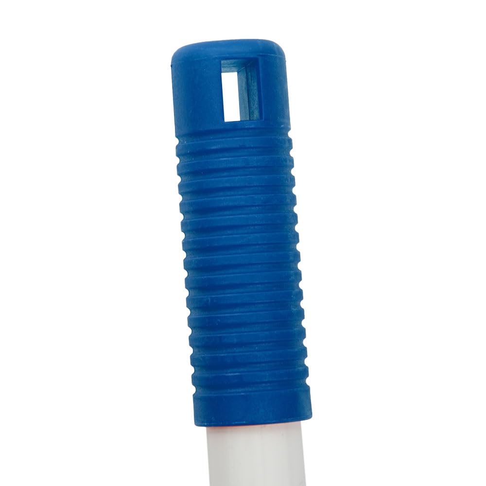 4 Stück Hygoclean Besenstiel | Carbon, weiß-blau, L: 140cm, Besenstiel, Teleskopstiel, Ersatzstiel