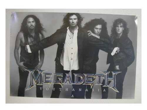 Amazon.com: Megadeth Poster Band Shot Megadeath Youth An Asia