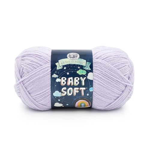 Image of Lion Brand Yarn, Baby Soft Baby Blanket Yarn for Crocheting, Knitting, and Crafts, Dusty Lilac, 1 Pack