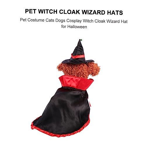 Disfraz de bruja para perros y gatos talla M miniatura 5