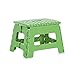 Zeller 99163 Color - Sgabello Pieghevole in plastica, 32 x 25 x 22 cm, Colore: Verde