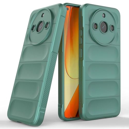 Image of amazon basics Mobile Cover for Realme Narzo 60 5G | Full Camera Protection | Liquid Silicon Case | Flexible Bumper Case for Realme Narzo 60 5G (Green)