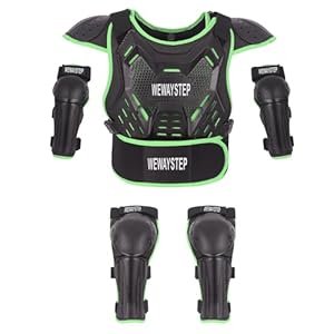 Kids’ Dirt Bike Armor – Motocross Protective Gear with Chest Protector, Knee & Elbow Pads for Cycling & Off-Road Riding