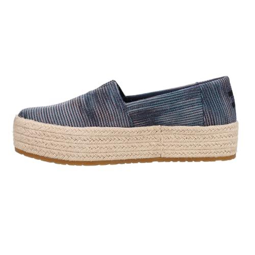 Image of TOMS Women's Valencia Platform Espadrille, Textile Upper, OrthoLite Insole