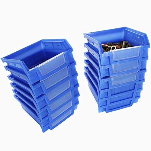12 Packs Blue Pegboard Bins, Small Pegboard Hardware Parts, Durable Pegboard Bins Pegboard Storage Hooks Peg Board Accessory Organizer Storage Attachment - Thumbnail 4