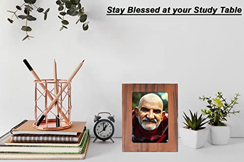 Image of Neem Karoli Baba Photo Frame for Table & Desk | Neeb Karori Baba (Picture Size 5x7 Inch) - GR-1082