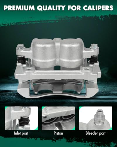 Image of SCITOO 18B4974A Front Right Disc Brake Caliper w /Bracket For Ford For F-150 2009,For Ford For Lobo 2009-2014,Double Pistons