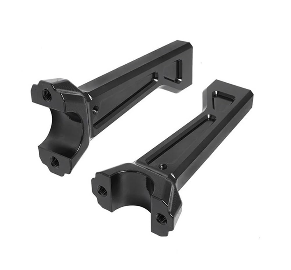 Elevadores altos CNC para motocicleta soporte barra abrazadera manillar negro RA1250 7