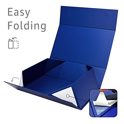 Image of LIFELUM Gift Boxes 5 Pack 13.85 x 8.35 x 4.45 inch, Large Gift Box for Presents with Ribbon,Card,Shredded Paper Filler