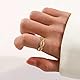 5 Stück Goldene Sommer Ringe Ocean, Seestern Muschel Ring Welle Gold Wasserfest, Muschel Ringe Gestapelt, Ginkgo Blatt Ring Edelstahl, Halb Offener ringen Sommer Schmuck Gold für Frauen und Mädchen
