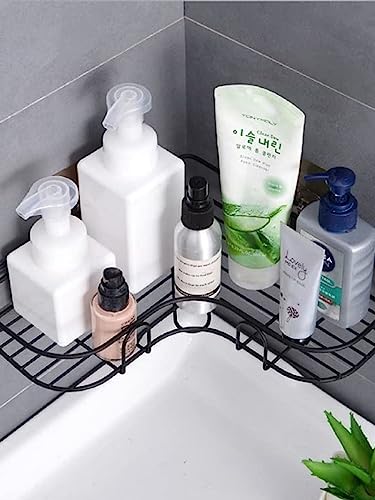 Kit 2 Suportes Organizador Prateleira Porta Shampoo Canto Banheiro Multiuso