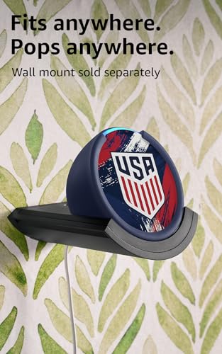 Image of Amazon Echo Pop (newest model) | Officially Licensed U.S. Soccer Limited-Edition (Blue)