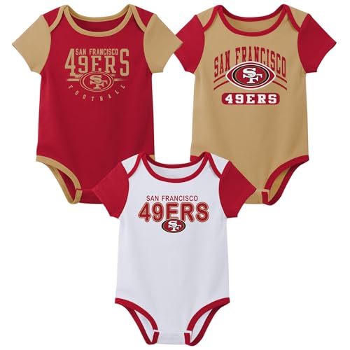 Image of Outerstuff NFL Teams Newborn Baby and Infant Short Sleeve Bodysuit Variety 3-Pack (0-18m)