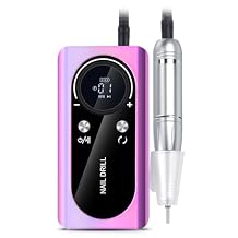 Cordless Nail Drill Professional 45000 RPM Rechargeable Electric Nail File Kit, Portable & Low Noise for Acrylic, Gel Nails, Manicure & Pedicure - Salon & Home Use Dazzle