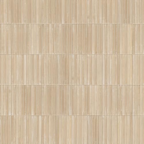 MSI Marino Almond Bisque 5 x 10in. Glossy Porcelain Fluted Slat Wall Tile by MSI - Used condition - US$88.54