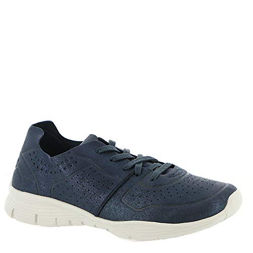 Skechers Women's Seager Major League Perfed Metallic Lace Up Jogger2