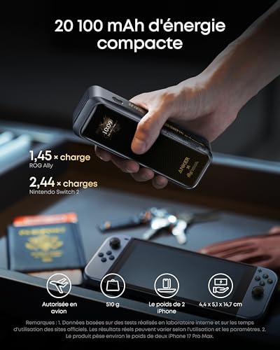 Image of Anker Prime Power Bank Black Myth: Wukong Edition, 20,100mAh 3-Port Portable Charger with 220W, Two-Way Power, TSA-Approved, App Control, for MacBook, iPhone 17 /16 Series, and More (Base Not Included)