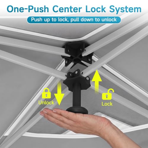 Image of Tangkula 10x10 FT Pop Up Canopy with Center Lock