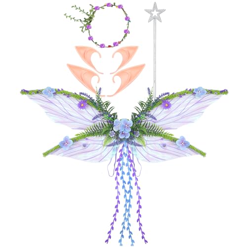 Accessoires de fée et couronne florale style Renaissance