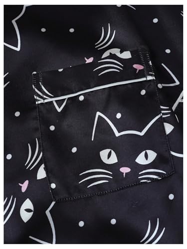 Image of Verdusa Pajamas For Women Set 2 Piece Summer Pajama Sets Cute Pjs Lounge Matching Button Shirt with Shorts
