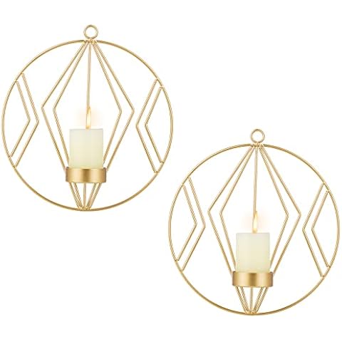 Sziqiqi Set of 2 Wall Candle Holders Cover