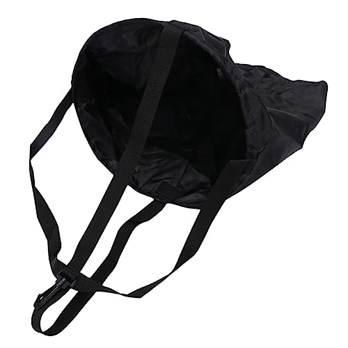 Toddmomy Swim Resistance Training Water Bag Drag Umbrella for Enhanced Strength and Improvement for Adults and Boy Girl Black