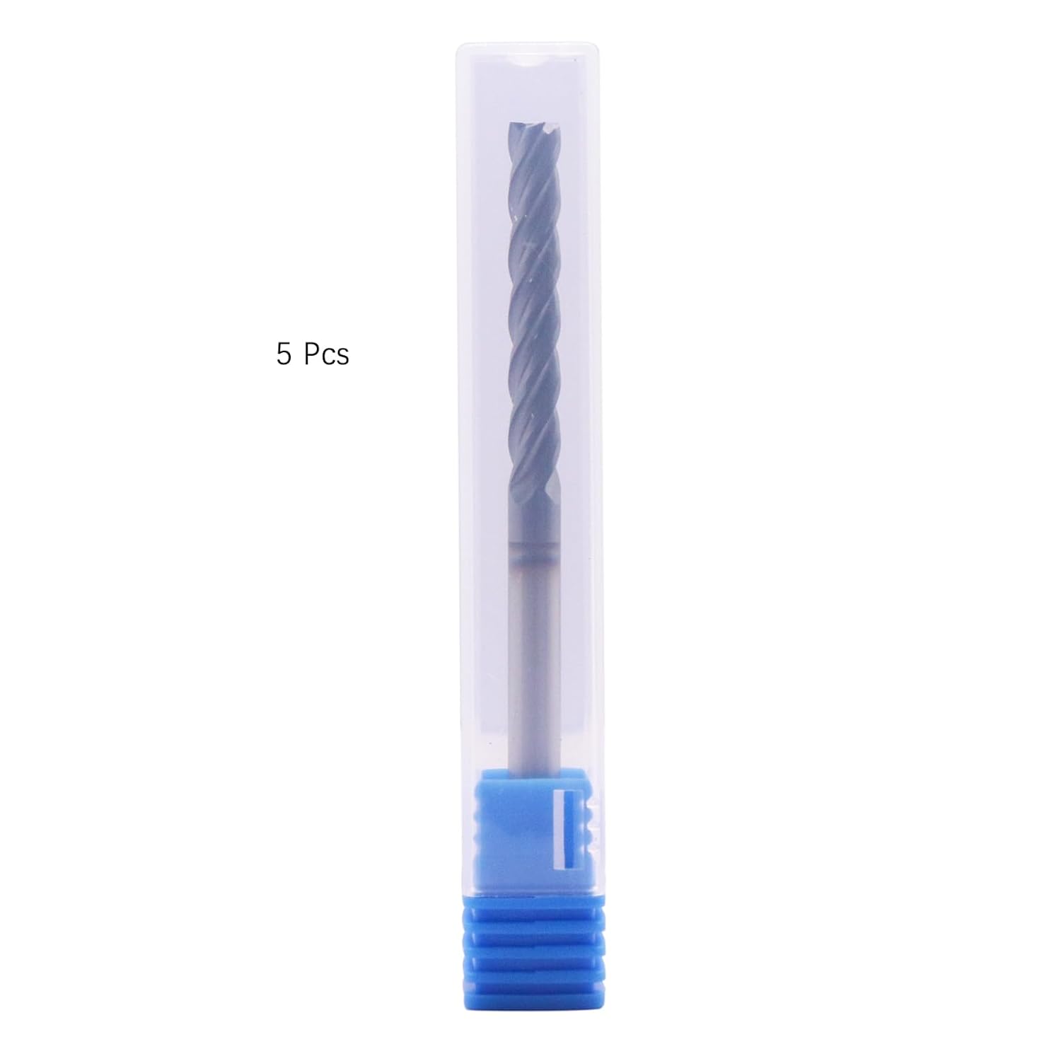 BestParts High Performance 5Pcs Solid Carbide End Mills, AlTiN Coated, 4 Flute, 30 Degree Helix, 3/16" Cutting Diameter, 3/16" Shank Diameter, 1-1/8" Length of Cut, 3" Overall Length, Square end