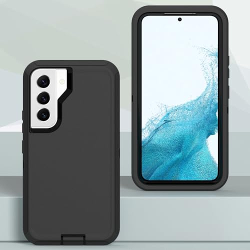 Image of Case for Galaxy S22 Plus, Heavy-Duty Tough Rugged Shockproof Drop Protective Cover Cases for Samsung Galaxy S22 Plus, Black