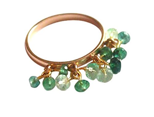 Preisvergleich Produktbild GemShine - Damen - Ring - Vergoldet - Chalcedon - Meeresgrün - Beweglich - Geschmeidig