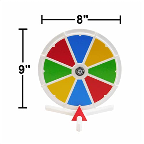 8 Inch Dry Erase Desktop Prize Wheel #TOP3
