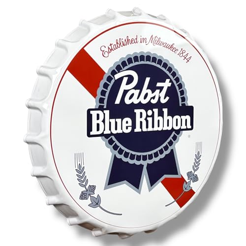 Pabst Blue Ribbon PBR Beer Metal Wall Sign, Officially Licensed 16