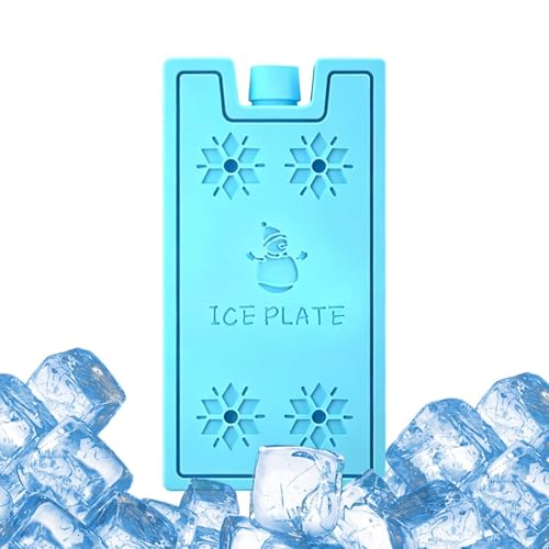 Genérico Bloques Refrigerantes - 4 Piezas Portátiles Reutilizables Y Enfriamiento Prolongado,Packs Y Congelador - para Frigorífico, Oficina, Hogar, Picnic, Viaje, Camping Y Senderismo