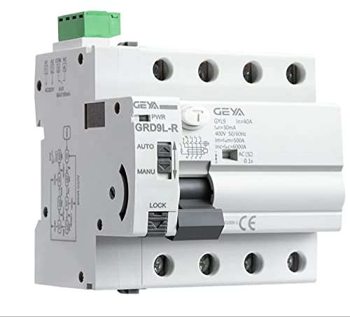 Triphasischer Differential-Schalter (3 P+N) Automatische Wiederverwendung von 40 A Typ A, 6 Ka 30 ma Geya Cover