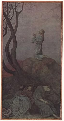 Poster Christ au mont des Oliviers déco chambre esprit vintage 60x90cm
