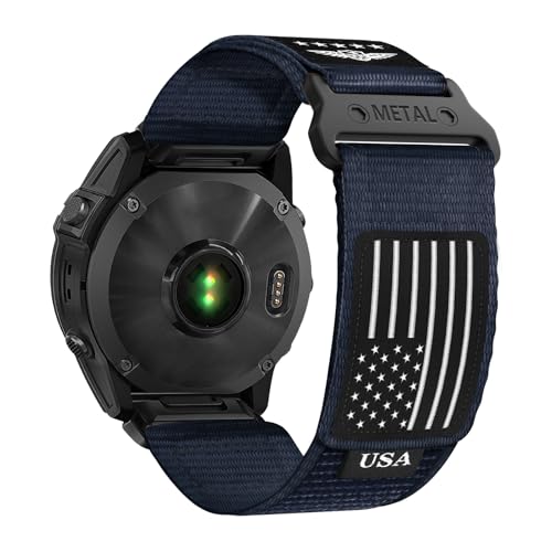 Bracelet en nylon tissé pour Samsung Galaxy Watch 4 6 Classic et Garmin Venu premium