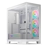 Gabinete Gamer Pichau Pouter 4 | RGB | Lateral e Frontal De Vidro | Com 3 Fans | Branco | PG-PO4-WH-3F