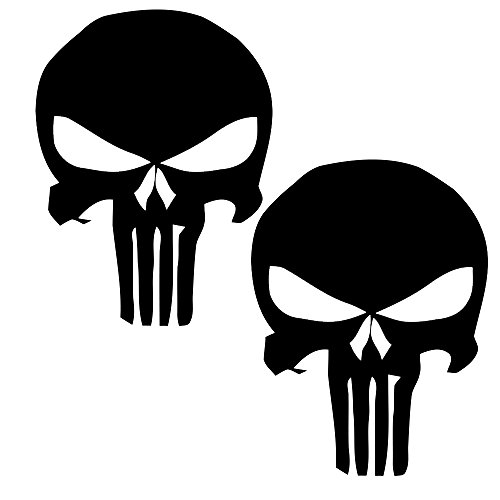 Punisher Style Fender Decals. Universal Decals Pair 8