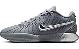 Lebron XX1 Basketball shoes - Cool Grey/Metallic Silver, Size 9