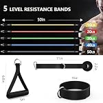 Resistance Bands Set with Handles, Exercise Bands for Working Out, Home Gym Workout Bands, Fitness Equipment for Men & Women Strength Training -fu