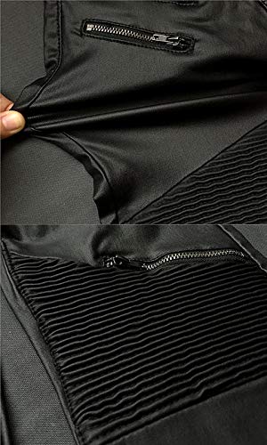 PU Leather Pants for Women Sexy Tight Stretchy Rider Leggings Black Faux Leather Pants for Women Pleather Pants Leggings with Zipper US 14 - Thumbnail 4