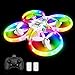 Drohne für Kinder Bunte LED-Lichter Leuchten Quadrocopter mit 5 Intelligente Sensor Dual Akku 18 Minuten RC Drone Helikopter Ferngesteuertes Flugzeug Spielzeug für Sohn Mädchen Weihnachten Geschenk