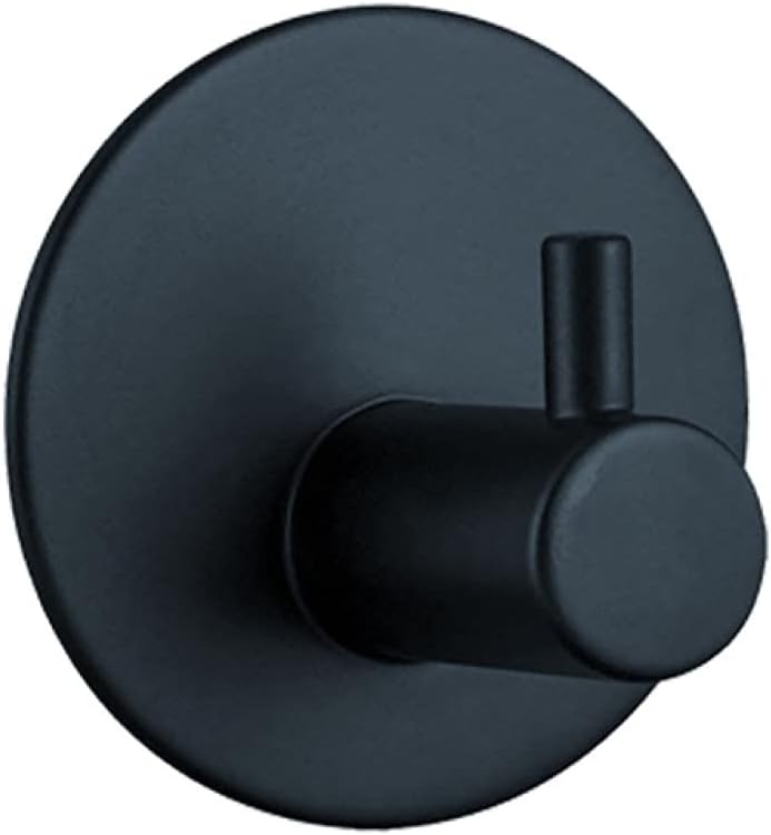 4pcs Stainless Steel Robe Hook Black Silver Towel Hook Self Adhesive Wall Hanger Kitchen Bathroom Accessories Hanger b China