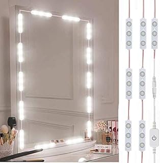 LPHUMEX Led Vanity Mirror Lights, Hollywood Style Vanity Make Up Light, 10ft Ultra Bright White LED, Dimmable Touch Control Lights Strip, for Makeup Vanity Table & Bathroom Mirror, Mirror Not Included