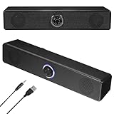 HOMSFOU Kabelgebundener Lautsprecher Soundbar-System Soundbar Für Tv Soundbars Für Fernseher Soundbar-Lautsprecher Schlanker USB-Lautsprecher Verdrahtet Flachbildfernseher Plastik