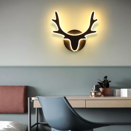 LED Cabeza de Ciervo Apliques de Pared Modernos 3000K 4000K 6000K Regulables 7