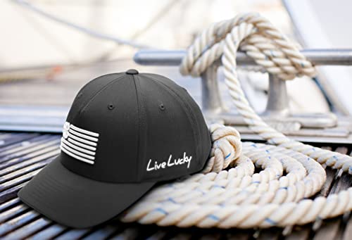 Boné de golfe ajustável Black Clover Live Lucky Clover Nation, Preto, One Size